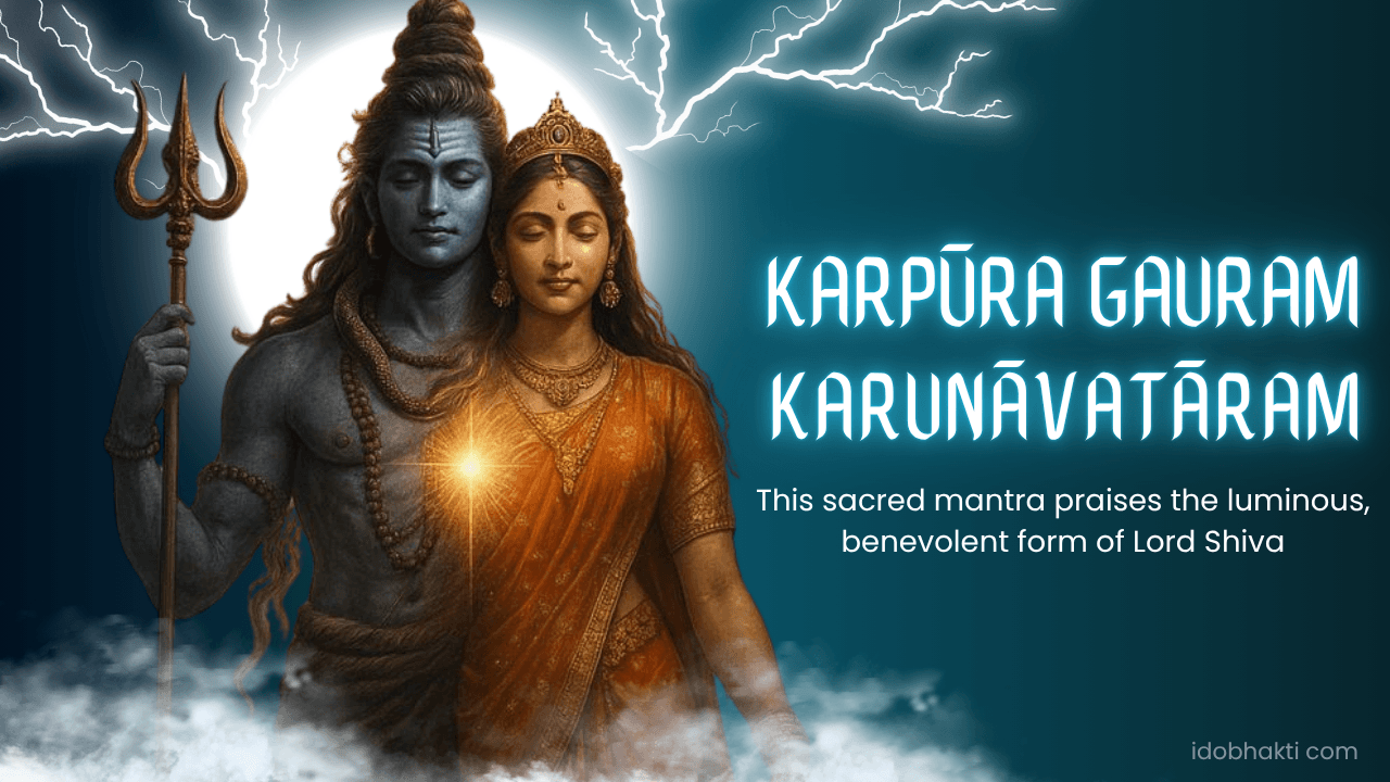 Karpūra Gauram Karunāvatāram