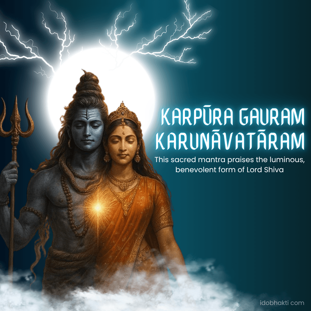 Karpūra Gauram Karunāvatāram