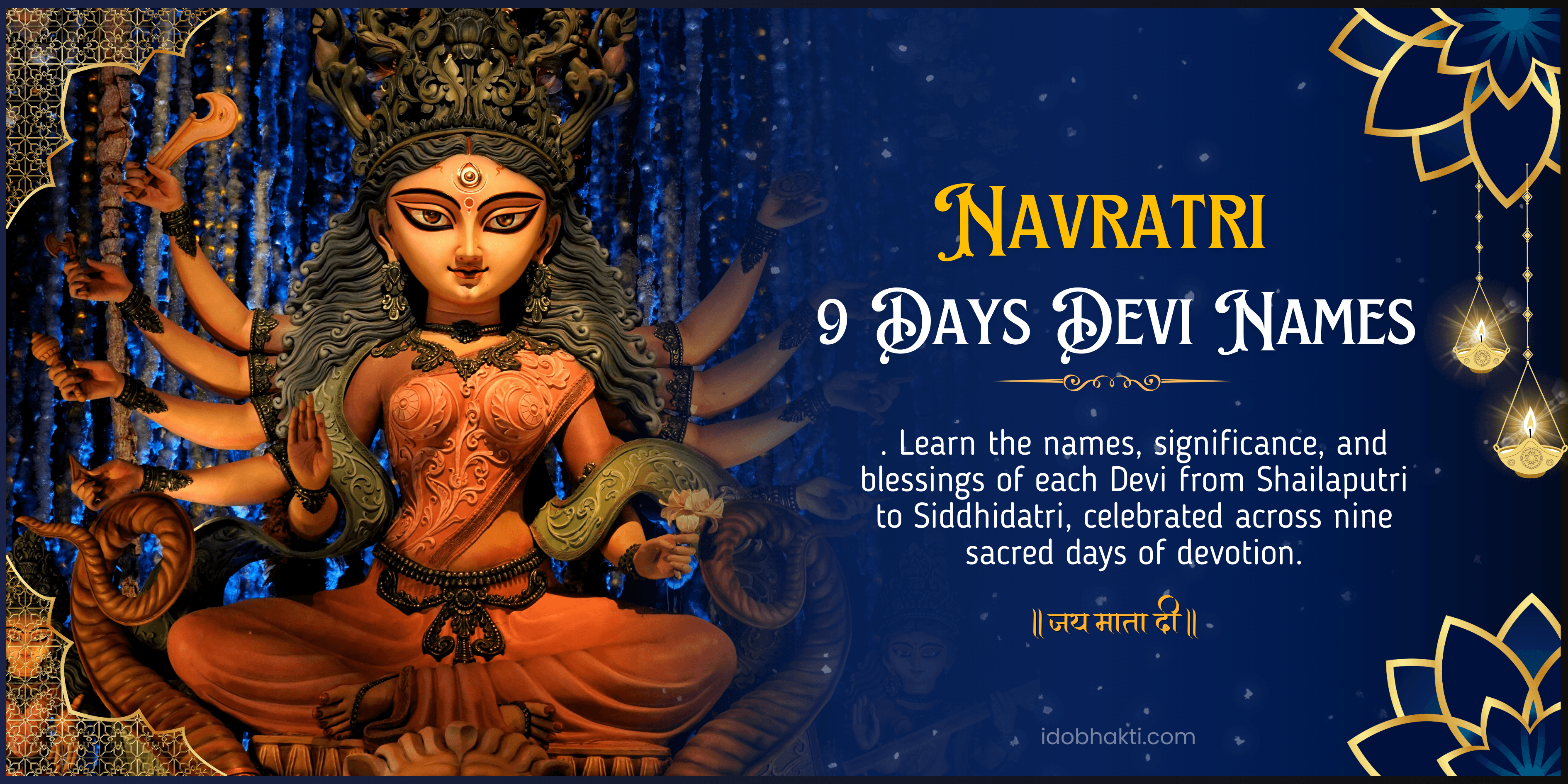 Navratri 9 Days Devi Names – Complete Guide to Worship the Nine Forms of Maa Durga