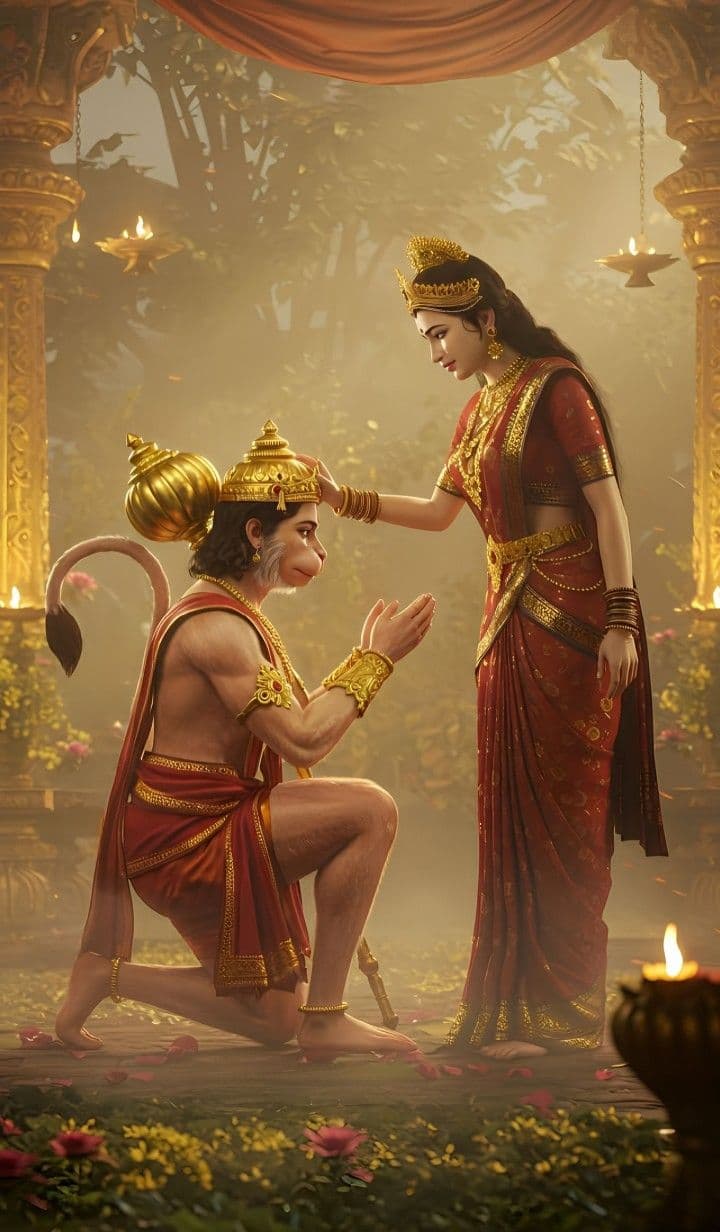 Hanuman & Sita Devi
