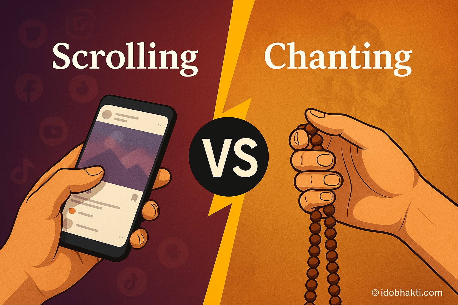 Scrolling vs. Chanting: The War of Attention in Kali Yuga