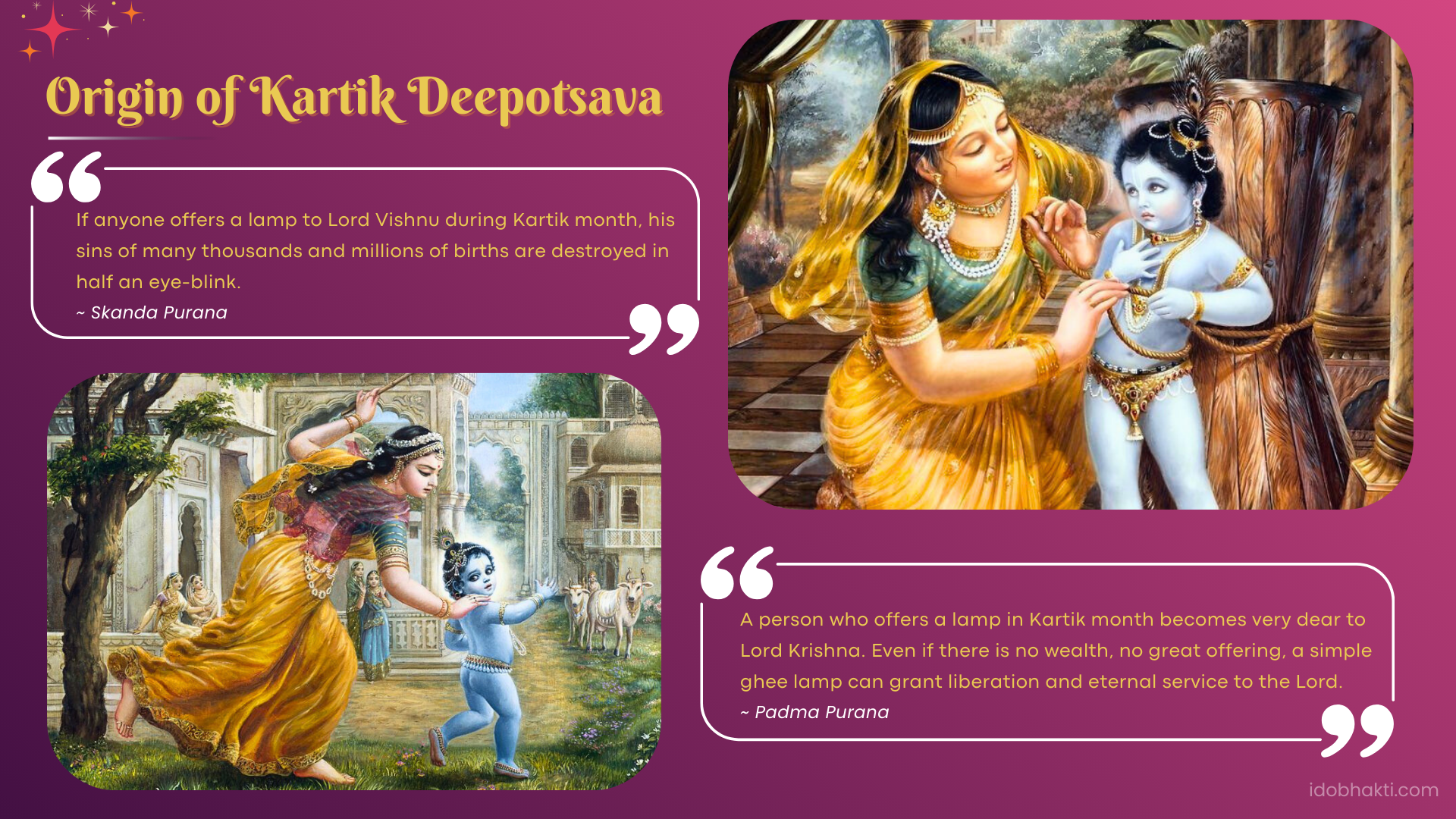 Origin of Kartik Deepotsava